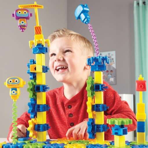 Set de constructie - Gears! Fabrica de robotei, Learning Resources, LER9225, 765023892253 - imagine 6