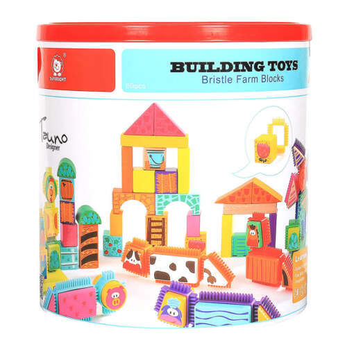 Set de constructie - Animalute de la ferma, Topbright, 120380, 6971325130199 - imagine 6