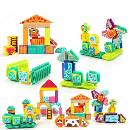 Set de constructie - Animalute de la ferma, Topbright, 120380, 6971325130199 - imagine 4