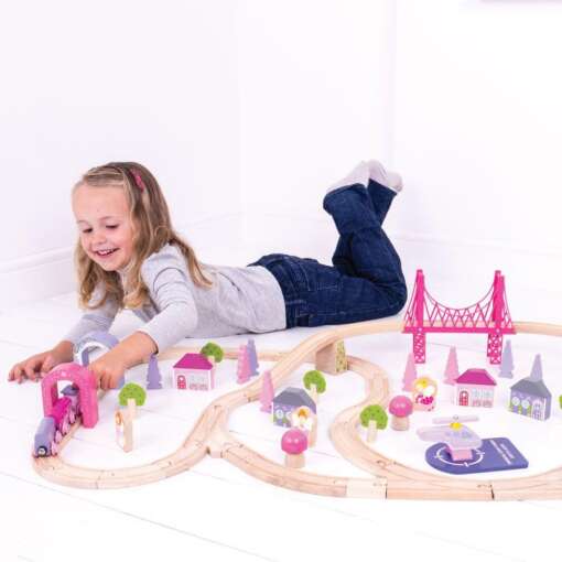 Circuit - Oraselul zanelor (75 piese), BIGJIGS Toys, BJT023, 691621090237 - imagine 13