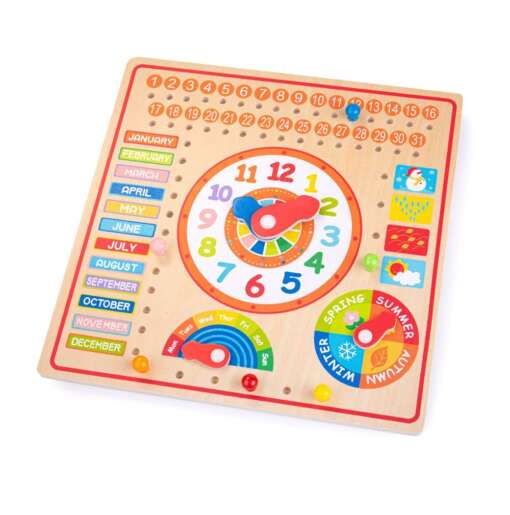 Calendar luni, zile, data si ora, BIGJIGS Toys, BJ526, 691621195260