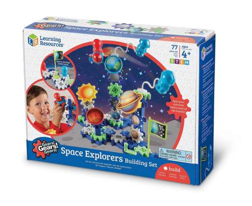 Set de constructie - Gears!  Aventuri in spatiu, Learning Resources, LER9217, 765023092172 - imagine 5