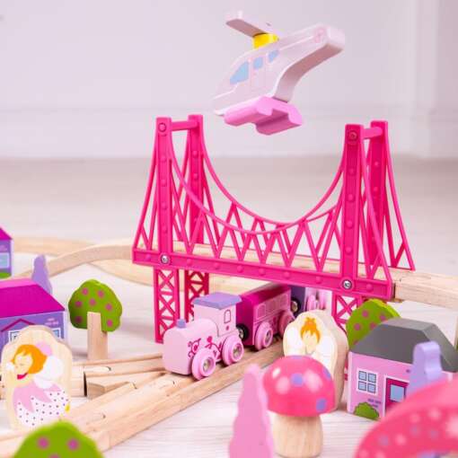 Circuit - Oraselul zanelor (75 piese), BIGJIGS Toys, BJT023, 691621090237 - imagine 3