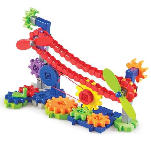 Set de constructie Gears! - Utilaje in miscare, Learning Resources, LER9227, 765023092271 - imagine 4