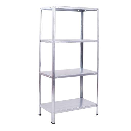 Raft metalic depozitare, Hommy 4, 140 x 70 x 30 cm, galvanizat, 40 kg/polita