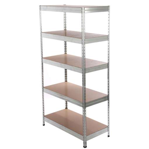 Raft metalic depozitare, Rivet, 192 x 100 x 50 cm, 265 kg/polita