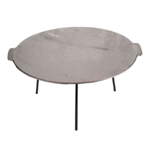 Disc gratar pentru picnic Landmann, fonta, D 45 cm, 3 picioare