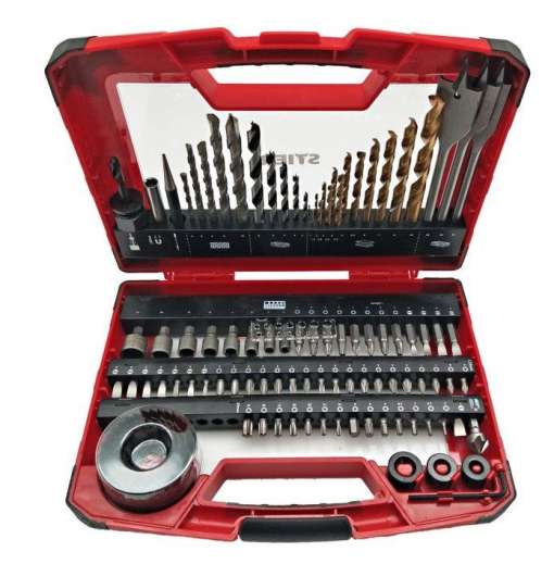Set burghiu si biti Stier, 100 piese