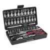 Set chei tubulare 1/4" Stier, 48 piese