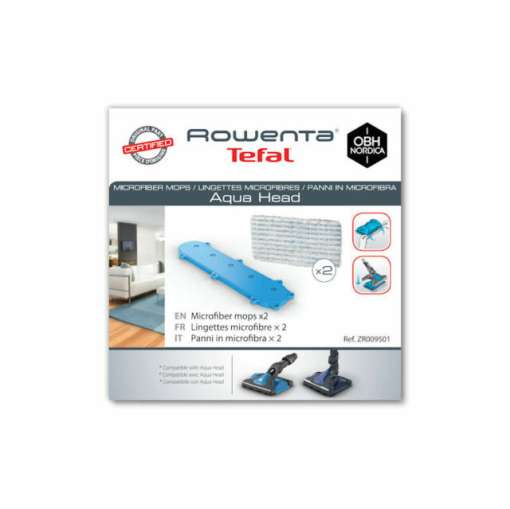 Set 2 lavete microfibra pentru aspirator vertical Rowenta X-Force Flex, ZR009501