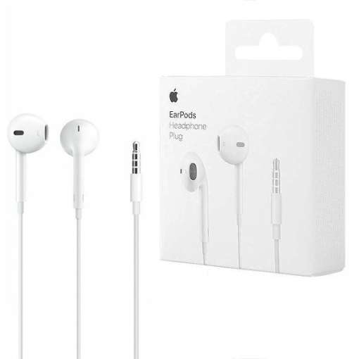 Casti APPLE Earpods MNHF2ZM/A, cu fir, in-ear, microfon, alb