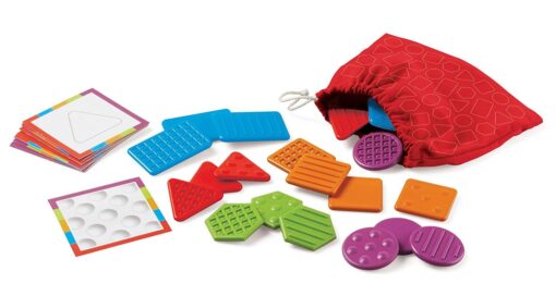 Set tactil - Texturi si forme, Learning Resources, LER9075, 765023090758 - imagine 5