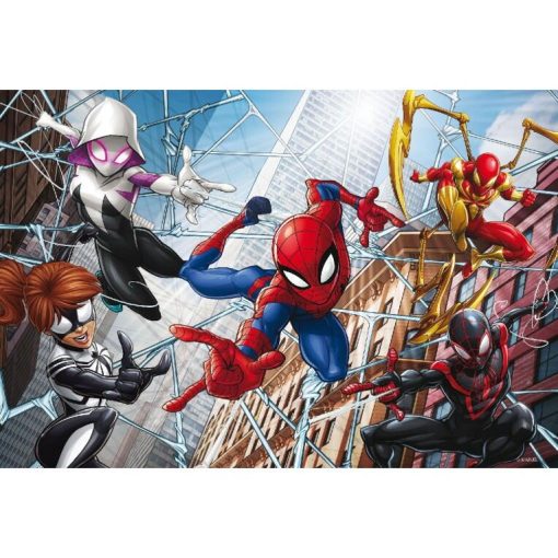 Puzzle de colorat - Aventurile lui Spiderman (60 de piese), LISCIANI, L99689, 8008324099689 - imagine 2