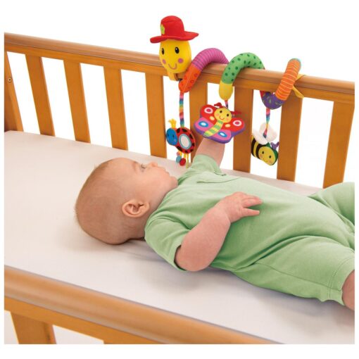 Jucarie pentru patut si carucior Wiggly Worm, Galt, 1003481, 5011979544605 - imagine 3