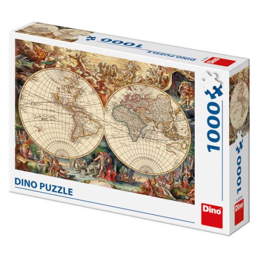 Puzzle - Harta istorica (1000 piese), Dino, 532496, 8590878532496