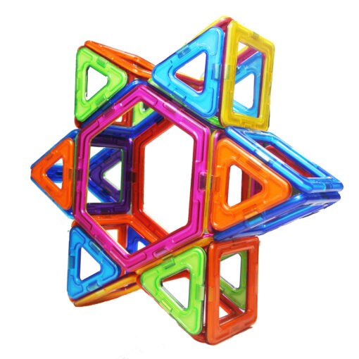 Set de constructie magnetic - 66 piese, MAGPLAYER, MPA-66, 6940482200335 - imagine 3