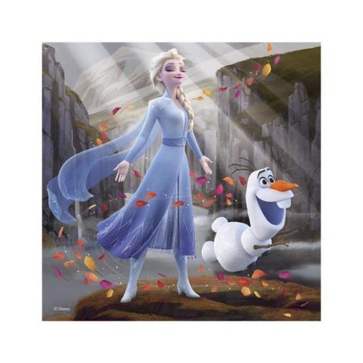 Puzzle 3 in 1 - Frozen II (3 x 55 piese), Dino, 335332, 8590878335332 - imagine 2