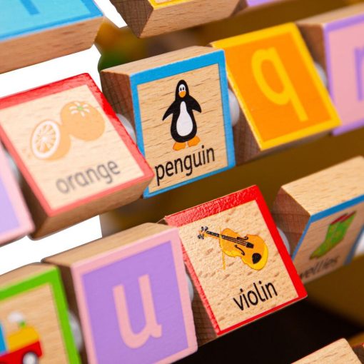 Centru de activitati - litere si imagini in engleza, BIGJIGS Toys, BB054, 691621390542 - imagine 6