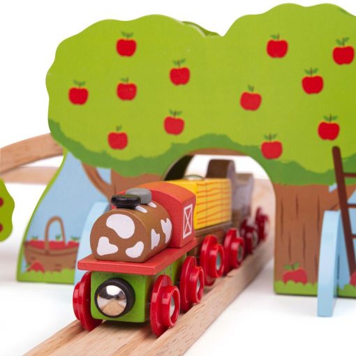 Trenuletul de la ferma, BIGJIGS Toys, BJT036, 691621090367 - imagine 6