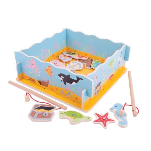 Joc magnetic - Hai sa pescuim, BIGJIGS Toys, BJ787, 691621197875 - imagine 4