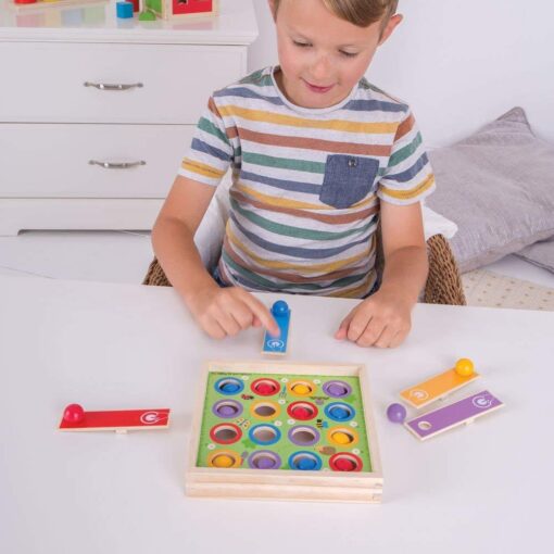 Joc de indemanare - Bilute saltarete, BIGJIGS Toys, BJ557, 691621195574 - imagine 3