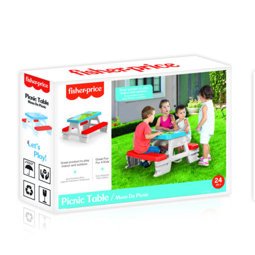 Masuta de picnic colorata, Fisher Price, FP1838, 8690089018380 - imagine 3