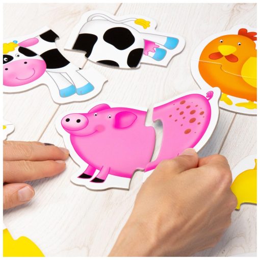 Baby Puzzle: Ferma (2 piese), Galt, 1003028, 5011979526410 - imagine 4
