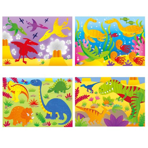 Set 4 puzzle-uri Dinozauri (12, 16, 20, 24 piese), Galt, 1004735, 5011979576767 - imagine 2