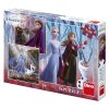 Puzzle 3 in 1 - Frozen II (3 x 55 piese), Dino, 335332, 8590878335332