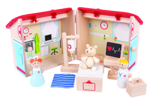 Mini Spitalul animalelor, BIGJIGS Toys, BJ682, 691621006825