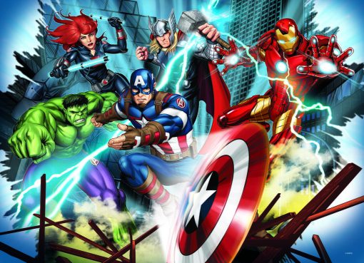 Puzzle de colorat - Avengers (48 de piese), LISCIANI, L99641, 8008324099641 - imagine 2