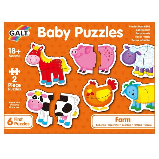 Baby Puzzle: Ferma (2 piese), Galt, 1003028, 5011979526410