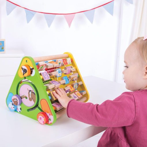 Centru de activitati - litere si imagini in engleza, BIGJIGS Toys, BB054, 691621390542 - imagine 9