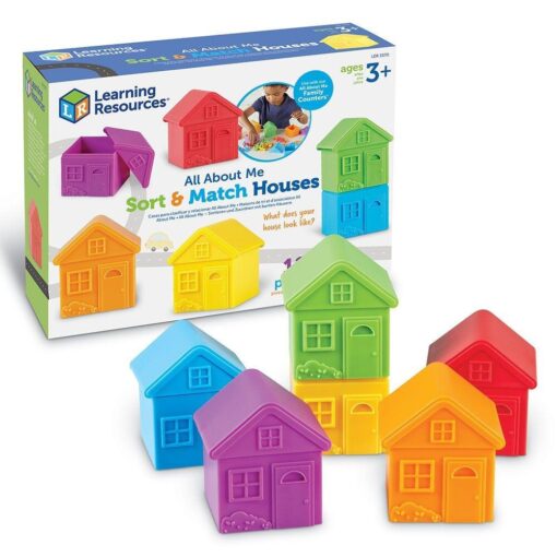 Joc de sortare - Casute colorate, Learning Resources, LER3370, 765023033700