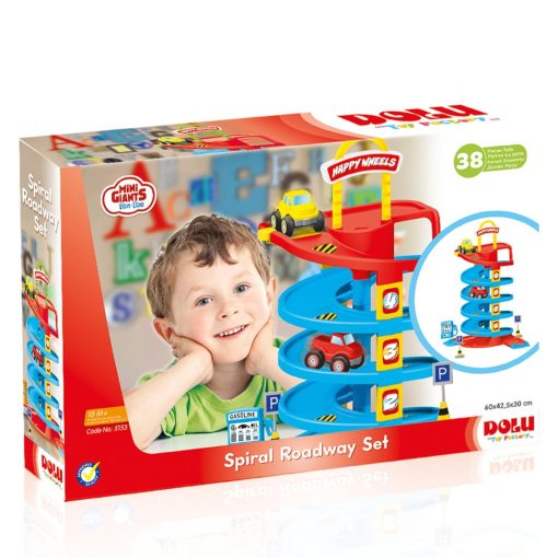 Joc de constructie - Circuit masinute (38 piese), DOLU, D5153, 8690089051530 - imagine 2