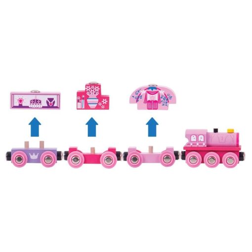 Trenuletul printesei, BIGJIGS Toys, BJT451, 691621094518 - imagine 2