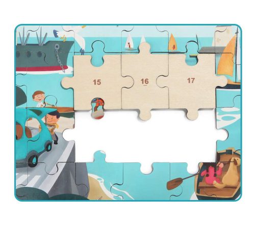 Puzzle din lemn - Vaporas, Topbright, 130912, 6971325131356 - imagine 4