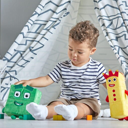 Set mascote din plus Numberblocks - Trei & Patru, Hand2Mind, HM94555-UK, 5055506410407 - imagine 4