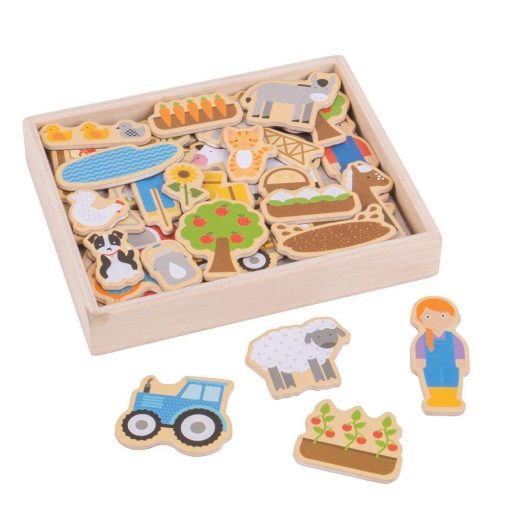 Set magnetic - Ferma, BIGJIGS Toys, BJ274, 691621192740