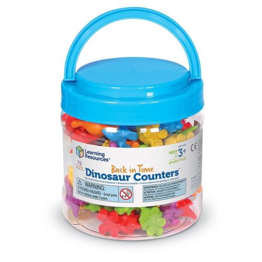 Set pentru sortat si numarat - Dinozauri jucausi (72 piese), Learning Resources, LER4481, 765023044812 - imagine 3