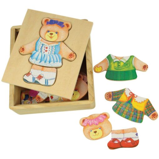 Joc de potrivire - doamna Urs, BIGJIGS Toys, BJ764, 691621087640 - imagine 2