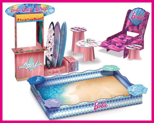 Set creativ - Barbie la plaja, LISCIANI, L91966, 8008324091966 - imagine 2