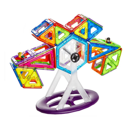 Joc de constructie magnetic - 112 piese, MAGPLAYER, MPB-112, 6940482200458 - imagine 3