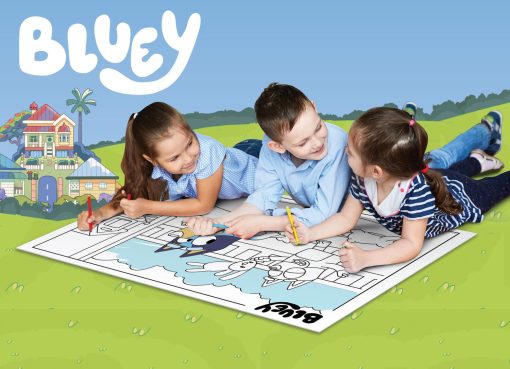 Puzzle de colorat maxi - Bluey (60 de piese), LISCIANI, L99573, 8008324099573 - imagine 4