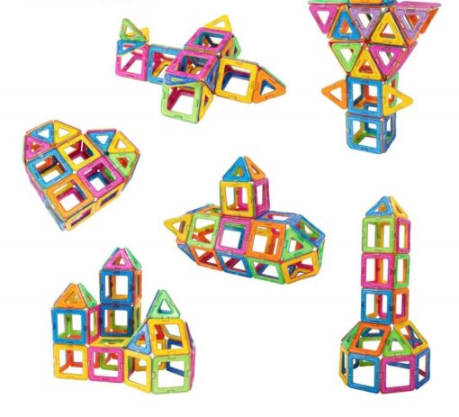 Joc de constructie magnetic - 45 piese, MAGPLAYER, MPA-45, 6940482200328 - imagine 2