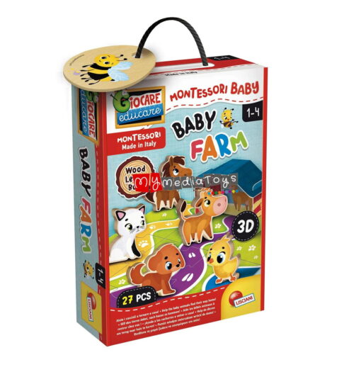 Joc Montessori - Distractie cu animalute, LISCIANI, L96886, 8008324096886