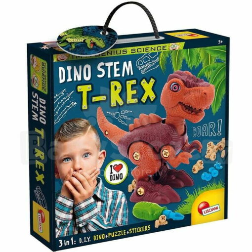 Experimentele micului geniu - Set STEM T-Rex, LISCIANI, L92406, 8008324092406