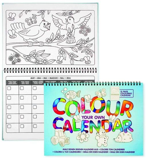 Carte de colorat - Calendarul meu, Keycraft, AC159, 5060413914290