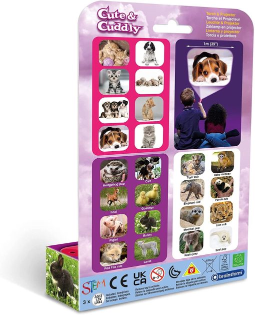 Proiector tip lanterna - Animalute simpatice, Brainstorm, E2043, 5060122732710 - imagine 2