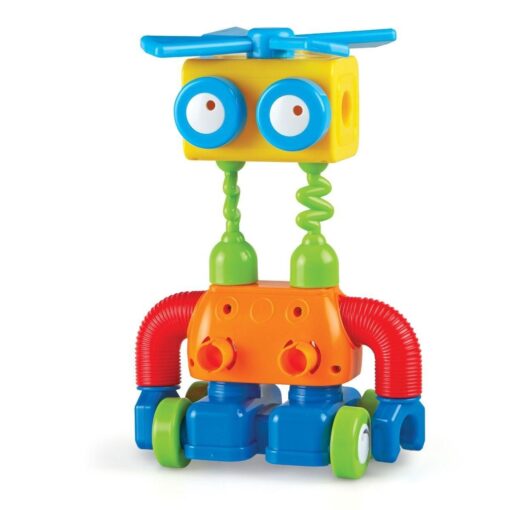 Hai sa construim - 1, 2, 3  Robotel colorat, Learning Resources, LER2869, 765023028690 - imagine 3